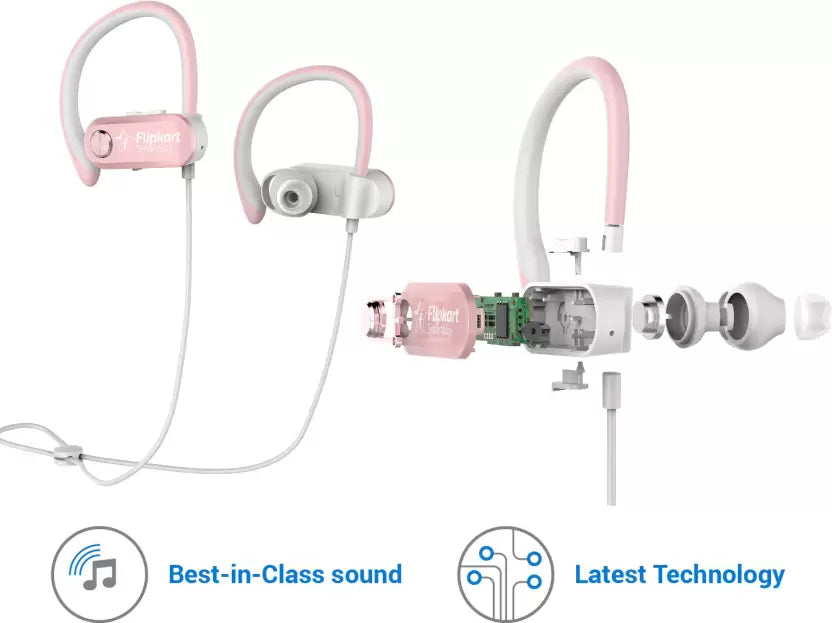 (Open Box) Flipkart SmartBuy BWA18AA002 Bluetooth Headset (Rose Gold, In the Ear)