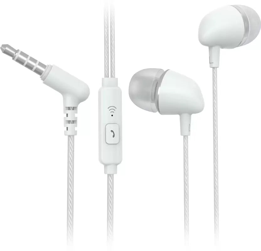 Open Box Flipkart SmartBuy Wired Headset With Mic White In the Ear FABGIZMOZ