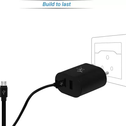 (Open Box) Smartbuy Duo 3.4A Dual Port Charger EC2B, Black