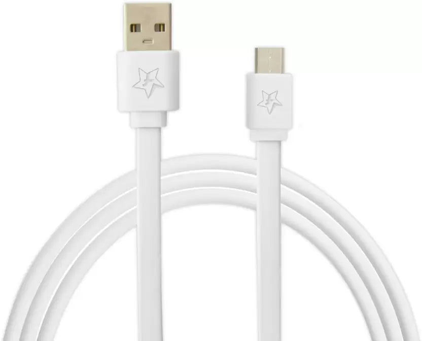 (Open Box) Flipkart SmartBuy Flat Charge & Sync USB Cable  (White, 1 Mtr)