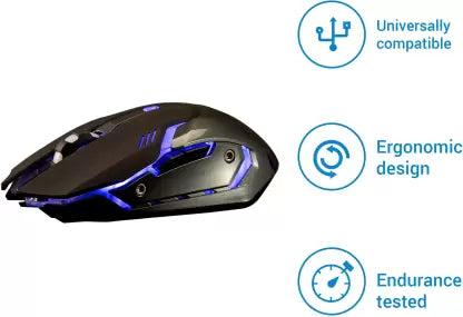 (Open Box) Flipkart SmartBuy Dash Series G40 Gaming Mouse (USB 2.0, Black)