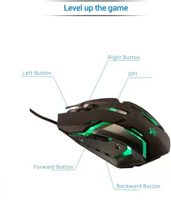 (Open Box) Flipkart SmartBuy Dash Series G40 Gaming Mouse (USB 2.0, Black)