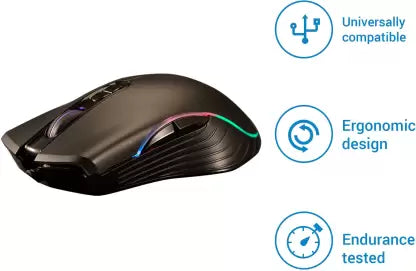 (Open Box) Flipkart SmartBuy Dash Series G8 Gaming Mouse (USB 2.0, Black)
