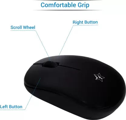 (Open Box) Flipkart SmartBuy KM-206W Wireless Optical Mouse  (USB, Black)