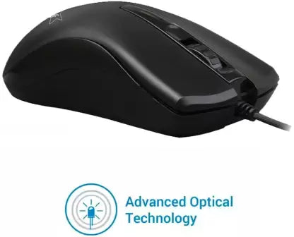 (Open Box) SmartBuy M3001 Wired Mouse USB 2.0 USB 3.0, Black