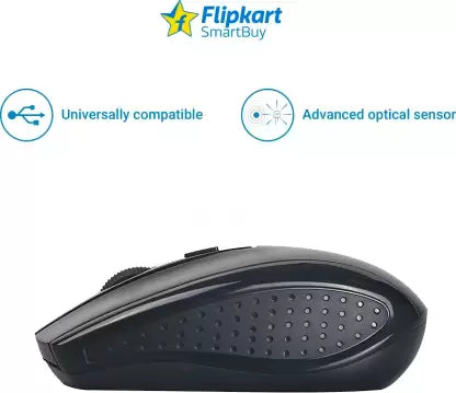 (Open Box) Flipkart SmartBuy M7012 Wireless Optical Mouse  (2.4GHz Wireless, Black)