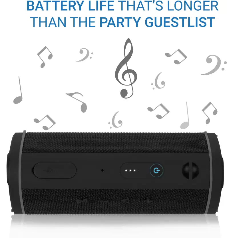(Open Box) Flipkart SmartBuy NS-L60 High Bass 16 W Portable Bluetooth Speaker (Black, Stereo Channel)