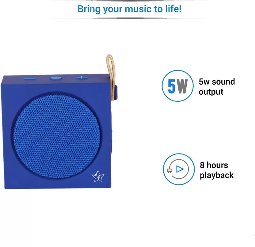 (Open Box) Flipkart SmartBuy NS-L68 5 W Portable Bluetooth Speaker (Blue, Mono Channel)
