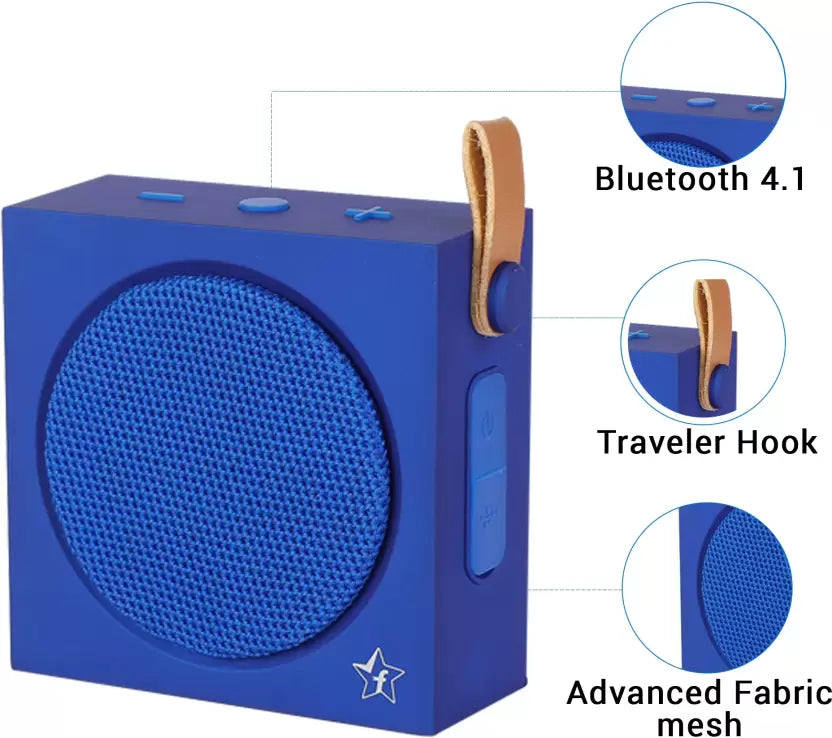(Open Box) Flipkart SmartBuy NS-L68 5 W Portable Bluetooth Speaker (Blue, Mono Channel)