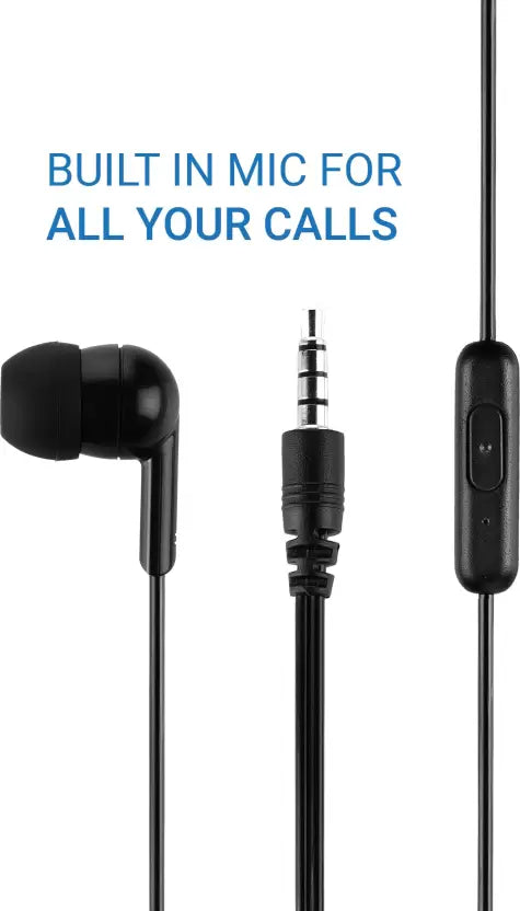 (Open Box) Flipkart SmartBuy Wired Earphone With Mic (Dark Grey, In the Ear)