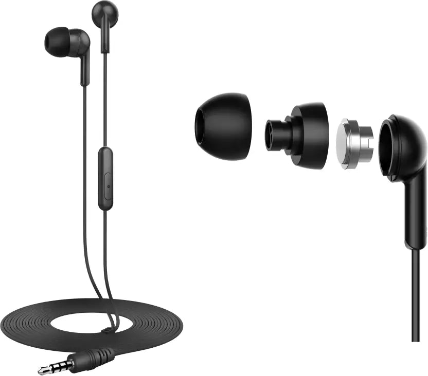 (Open Box) Flipkart SmartBuy Wired Earphone With Mic (Dark Grey, In the Ear)