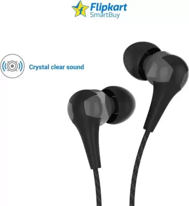 (Open Box) Flipkart SmartBuy Wired Headphone Without Mic (Grey, In the Ear)