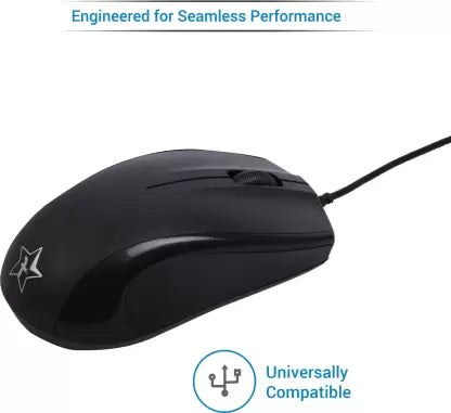 (Open Box) Flipkart SmartBuy WDTM501 Wired Optical Mouse (USB 2.0, Black)