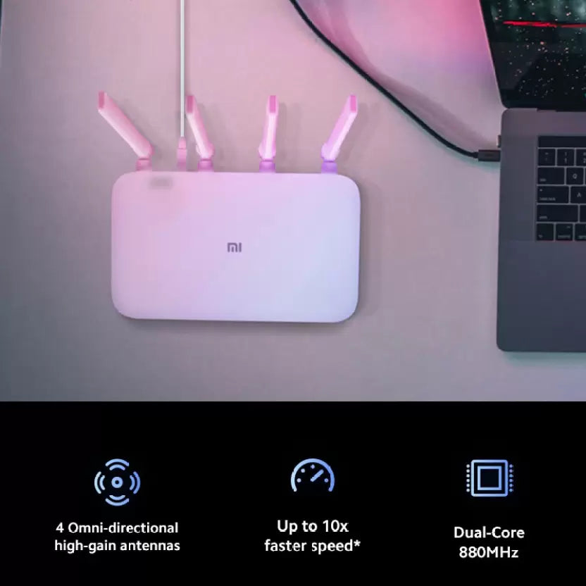 (Open Box) Mi 4A Wireless MU-MIMO Gigabit 1200 Mbps Router (White, Dual Band)