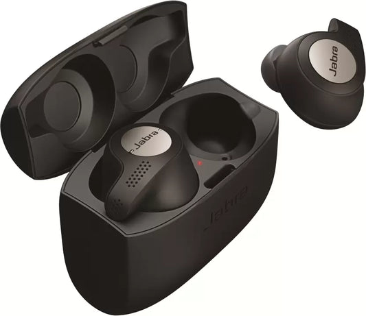 (Open Box) Jabra Elite Active 65t Bluetooth Headset, Titanium Black True Wireless