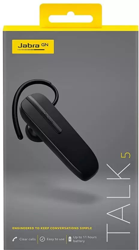 (Open Box) Jabra Talk 5 Bluetooth Headset, Black