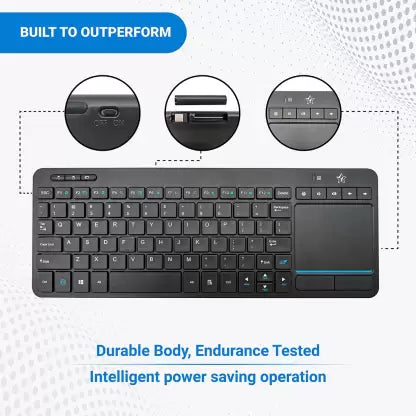 (Open Box) Flipkart SmartBuy KG3616 Wireless Laptop Keyboard  (Black)