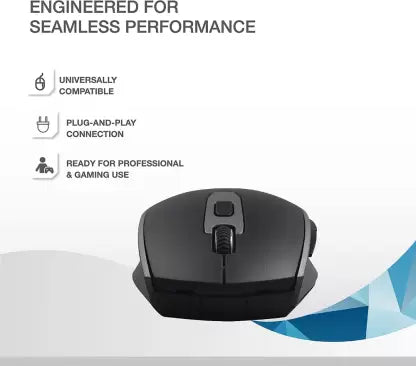 (Open Box) Flipkart SmartBuy M7030 Wireless Optical Mouse (2.4GHz Wireless, Bluetooth, Black and Grey)