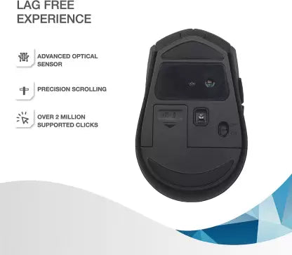 (Open Box) Flipkart SmartBuy M7030 Wireless Optical Mouse (2.4GHz Wireless, Bluetooth, Black and Grey)