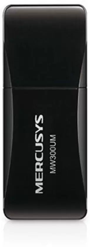 (Open Box) Mercusys MW300UM N300 Wireless Mini USB Adapter, Black