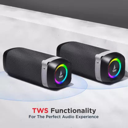 (Open Box) boAt Stone 500 with RGB lights 10 W Bluetooth Speaker (Black, Stereo Channel)