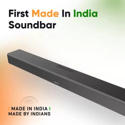 (Open Box) Mivi Fort S100 with 2 in-built subwoofers, Made in India 100 W Bluetooth Soundbar (Black, 2.2 Channel)