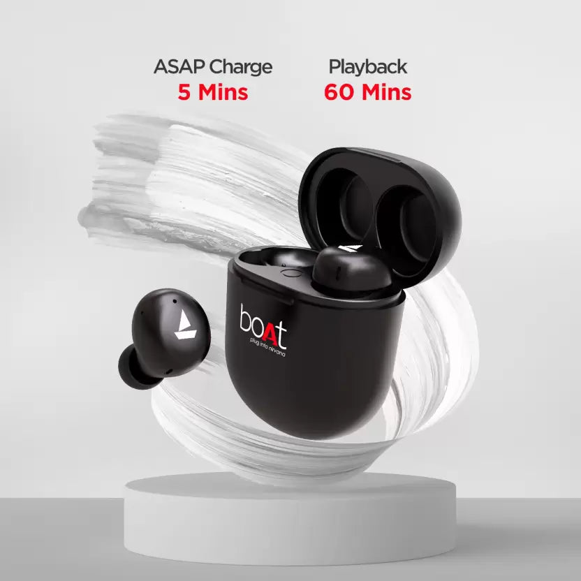 (Open Box) boAt Airdopes 381 with ASAP charge Bluetooth Headset