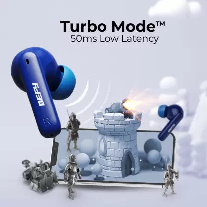 (Open Box) DEFY GravityZ with upto 50 Hours Playback, 4 Mic ENC, 13mm Drivers & Turbo Mode