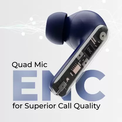 (Open Box) DEFY GravityZ with upto 50 Hours Playback, 4 Mic ENC, 13mm Drivers & Turbo Mode