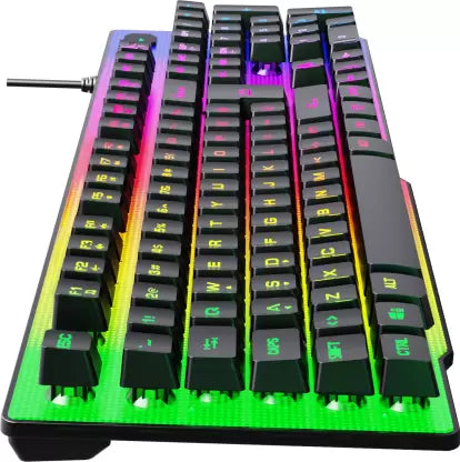 (Open Box) Flipkart SmartBuy PK-29 LED Backlit with Mechanical Switch Feeling Wired USB Gaming Keyboard  (Black)