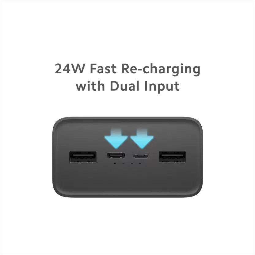 (Open Box) Mi 30000mAh Power Bank 18W Fast Charging Power Delivery 3.0, Black