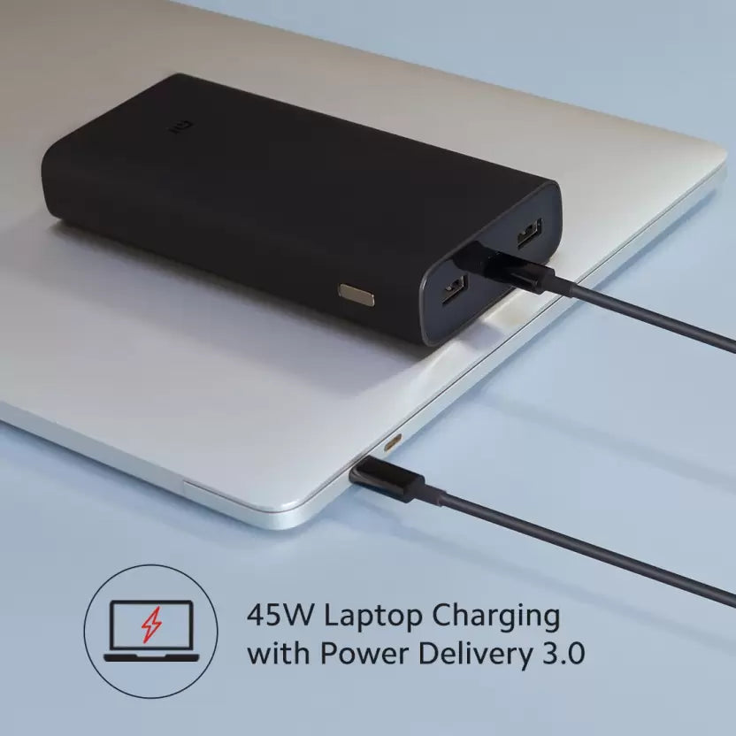 (Open Box) Mi 20000mAh Power Bank 50W Fast Charging, Black