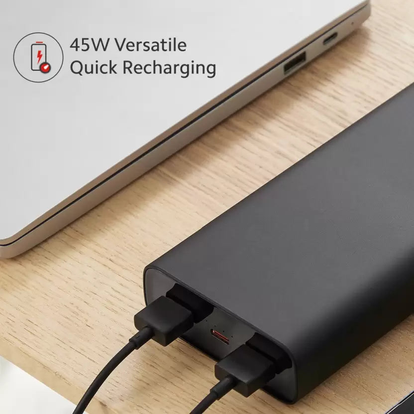 (Open Box) Mi 20000mAh Power Bank 50W Fast Charging, Black