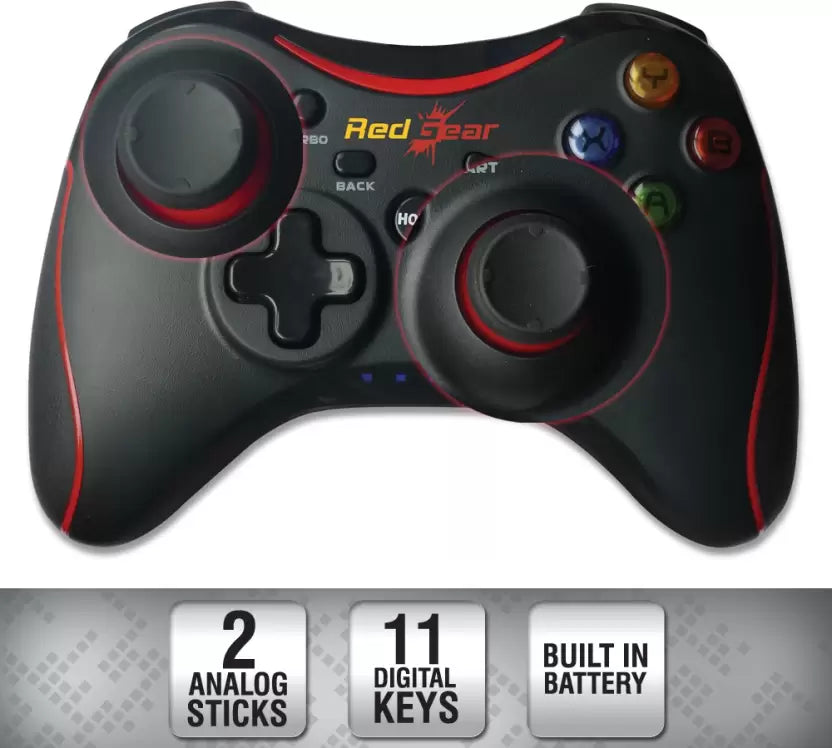 (Open Box) Redgear Pro Series (Wireless) Gamepad (Black, For PC)