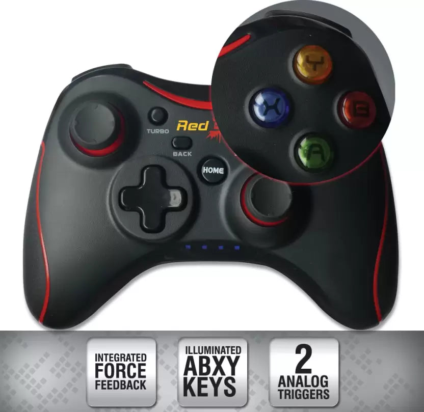(Open Box) Redgear Pro Series (Wireless) Gamepad (Black, For PC)