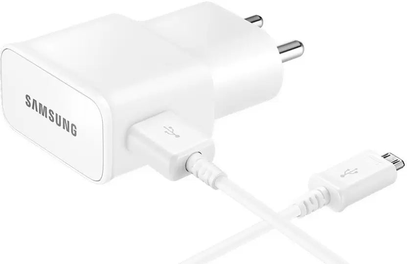 (Open Box) SAMSUNG Original Travel Adapter EP-TA13IWEUGIN 2 A Mobile Charger White, Cable Included