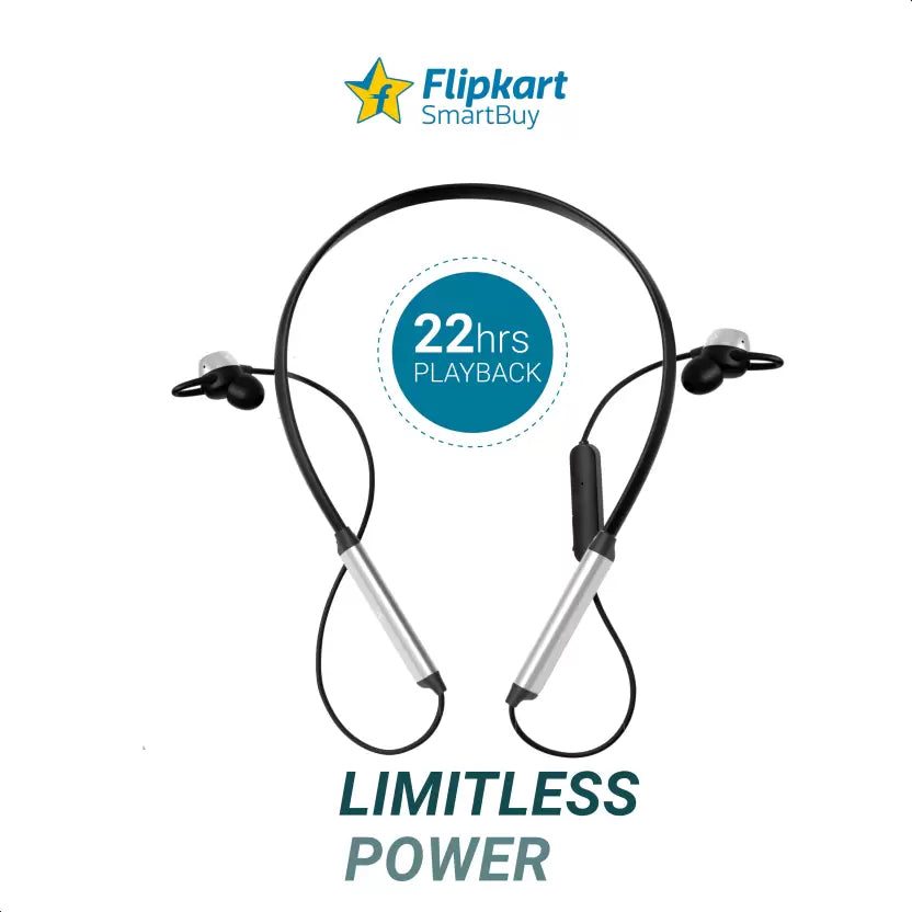 (Open Box) Flipkart SmartBuy PowerPro Bluetooth Headset (Silver, In the Ear)