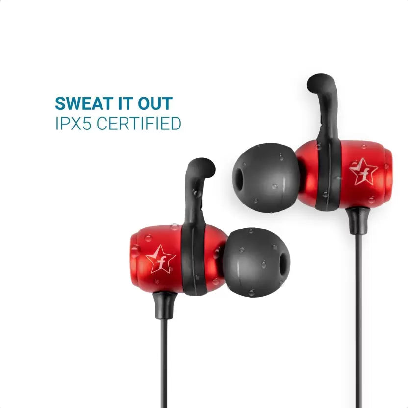 (Open Box) Flipkart SmartBuy BassMoverz Bluetooth Headset (Black, Red, In the Ear)