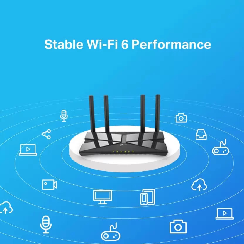 (Open Box) TP-Link Archer AX10 1500 Mbps Wi-Fi 6 Router (Black, Dual Band)