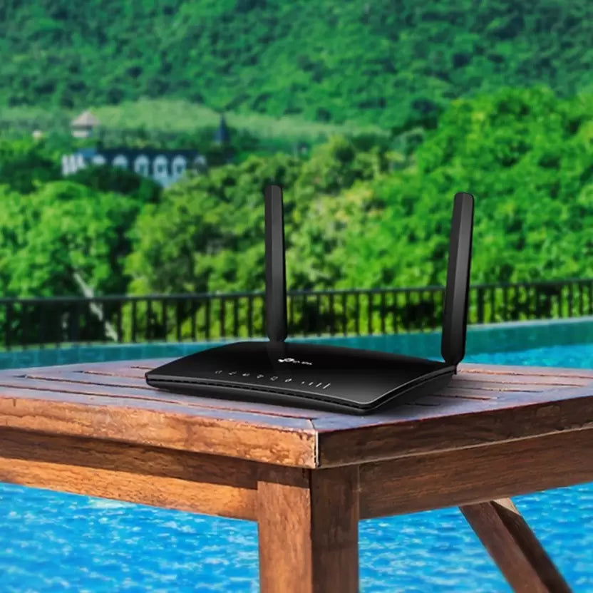 (Open Box) TP-Link TL-MR6400 300 Mbps 4G Router (Black, Single Band)