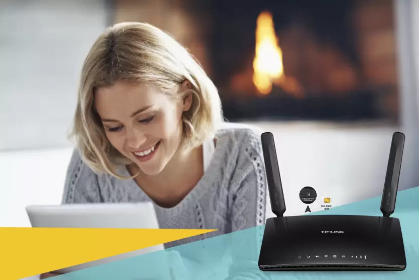 (Open Box) TP-Link TL-MR6400 300 Mbps 4G Router (Black, Single Band)