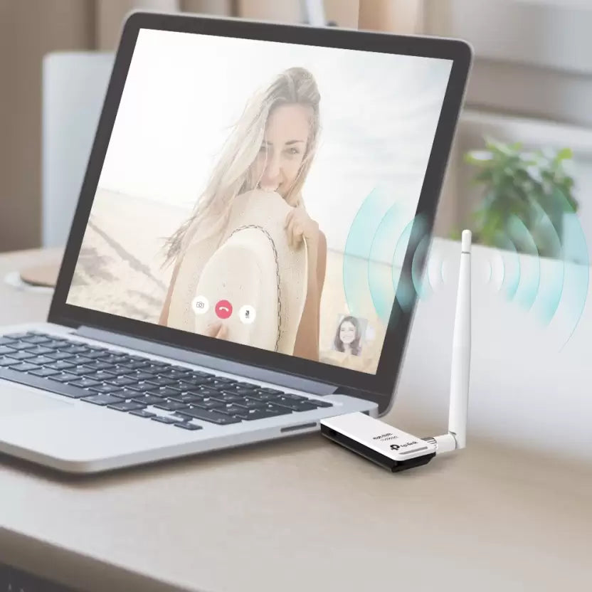 (Open Box) TP-Link TL-WN722N 150 Mbps High Gain Wireless USB Adapter (White)