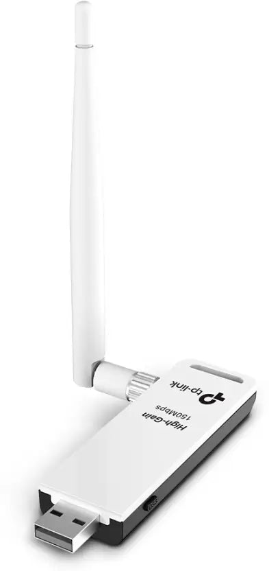 (Open Box) TP-Link TL-WN722N 150 Mbps High Gain Wireless USB Adapter (White)