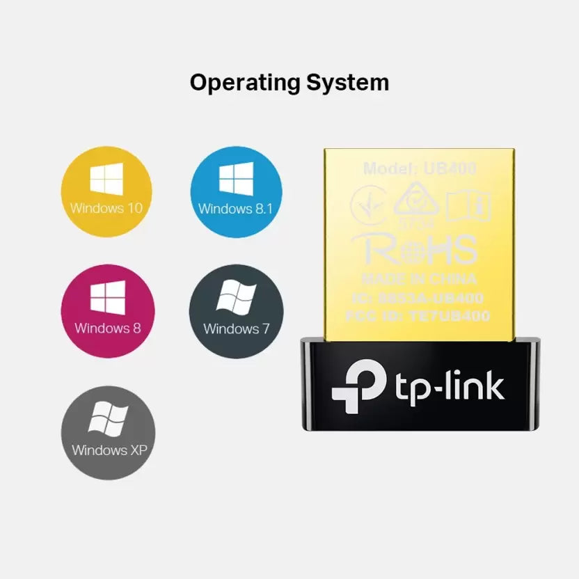 (Open Box) TP-Link UB400 Bluetooth 4.0 Nano USB Adapter (Black)