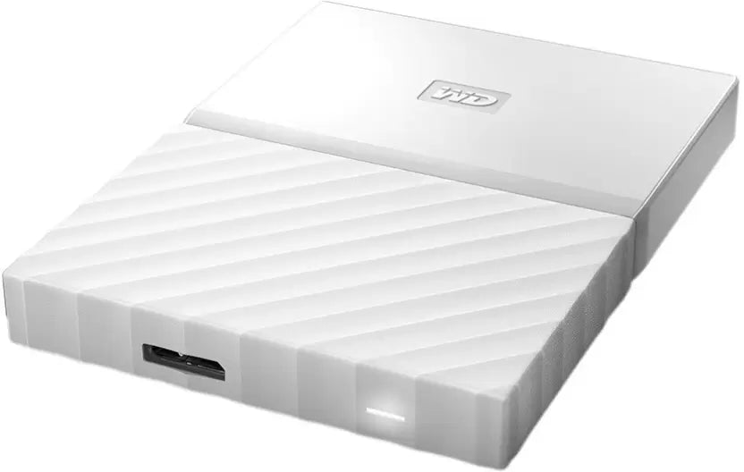 (Open Box) WD My Passport 2 TB Wired External Hard Disk Drive WDBS4B0020BWT-WESN (White)
