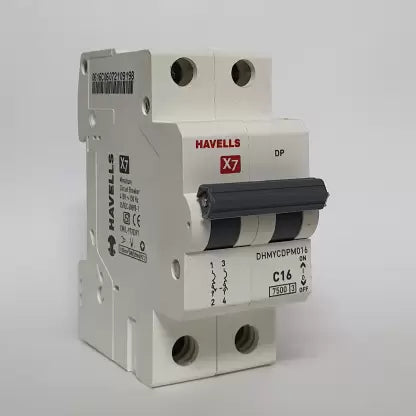 Havells 16 A SP C MCB 7.5KA X7