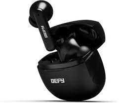 (Without Box)DEFY GravityZ with upto 50 Hours Playback, 4 Mic ENC, 13mm Drivers & Turbo Mode Bluetooth On Ear Headset (Black Fury)