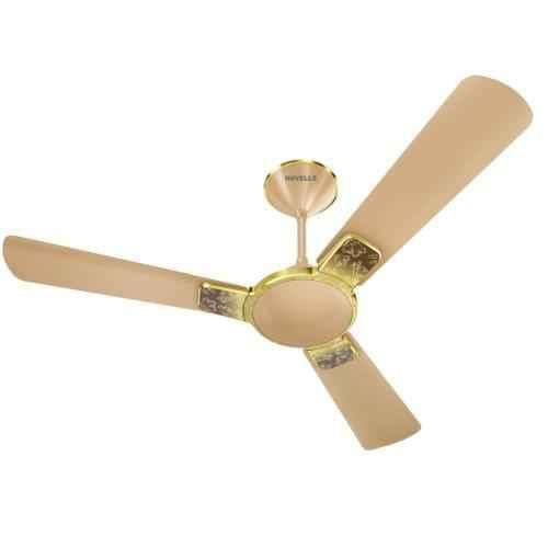 Havells Enticer Art Collector Edition 1200mm Decorative, Dust Resistant, High Power in Low Voltage (HPLV), High Speed Ceiling Fan (Rose Gold)