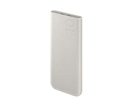 (Open box)Samsung Galaxy 10000mAh Power Bank, 25W Fast Charging, Dual Output, Quick Charge, Beige