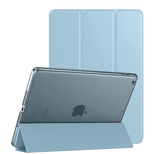 (OPEN BOX)AmazonBasics Smart Trifold Hard Matte Back Flip Stand Case Cover for Apple iPad 10.2 Cover iPad 9th Generation Cover 2021 8th Gen 2020 7th Gen 2019 Generation Case [Auto Sleep/Wake Case] - Black